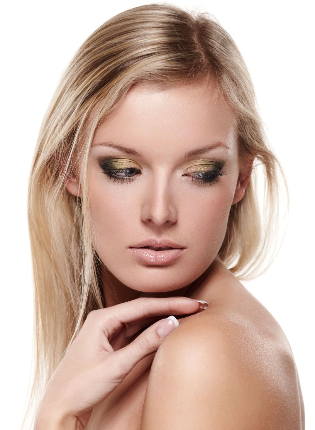 Person Posing with Face Over Shoulder